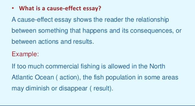 What Is a Cause and Effect Essay